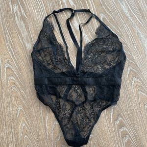 Victoria’s Secret Black Lace Teddy